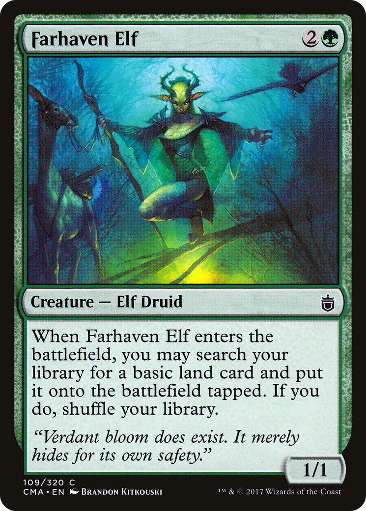 Farhaven Elf (CMA-109) - Commander Anthology - Premium MTG Single from Wizards of the Coast - Just $0.29! Shop now at Game Crave Tournament Store
