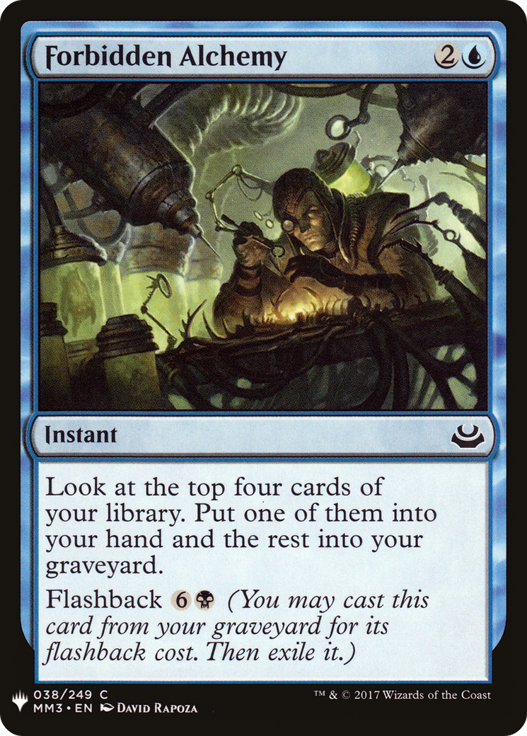 Forbidden Alchemy (MB1-385) - Mystery Booster - Premium MTG Single from Wizards of the Coast - Just $0.08! Shop now at Game Crave Tournament Store