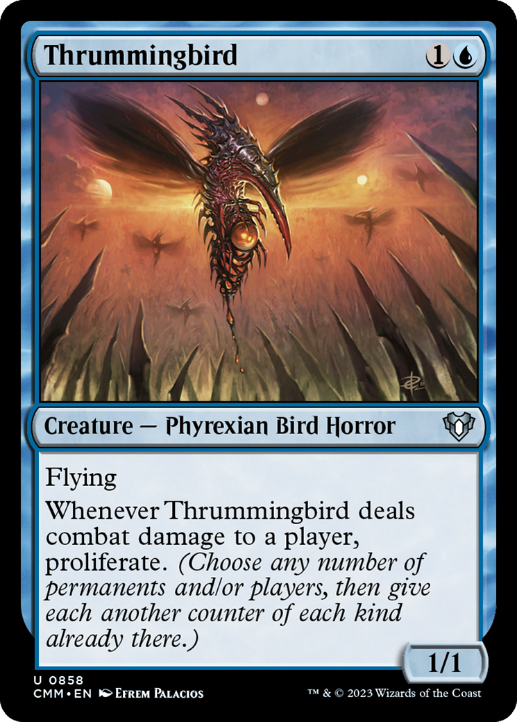 Thrummingbird (CMM-858) - Commander Masters - Premium MTG Single from Wizards of the Coast - Just $0.08! Shop now at Game Crave Tournament Store