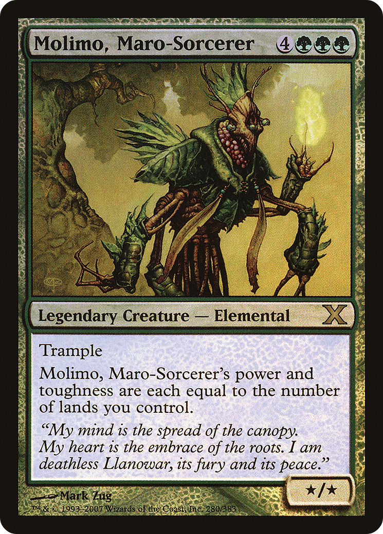 Molimo, Maro-Sorcerer (10E-280★) - Tenth Edition Foil - Premium MTG Single from Wizards of the Coast - Just $0.62! Shop now at Game Crave Tournament Store