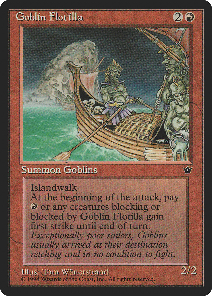 Goblin Flotilla (FEM-055) - Fallen Empires - Premium MTG Single from Wizards of the Coast - Just $0.19! Shop now at Game Crave Tournament Store