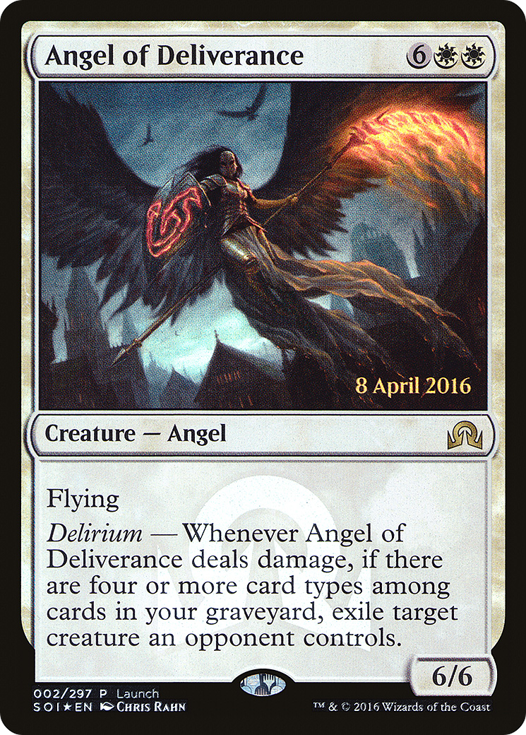 Angel of Deliverance (PSOI-002) - Shadows over Innistrad Promos Foil - Premium MTG Single from Wizards of the Coast - Just $0.08! Shop now at Game Crave Tournament Store