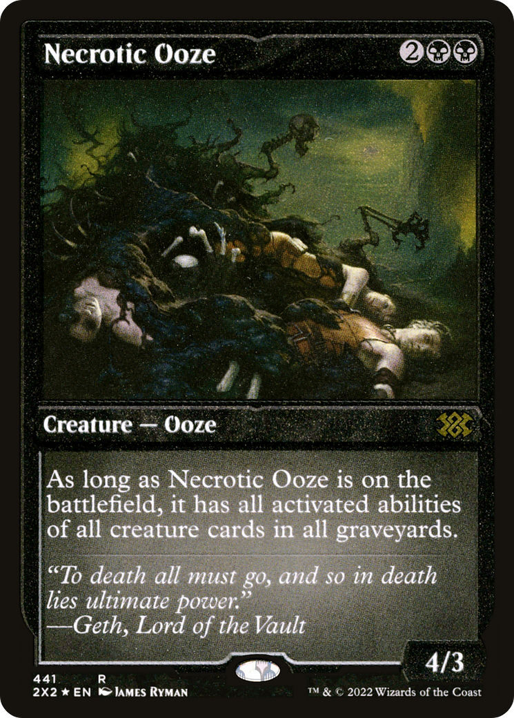 Necrotic Ooze (2X2-441) - Double Masters 2022 Etched Foil - Premium MTG Single from Wizards of the Coast - Just $2.07! Shop now at Game Crave Tournament Store