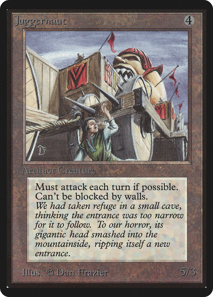 Juggernaut (LEB-256) - Limited Edition Beta - Premium MTG Single from Wizards of the Coast - Just $32.76! Shop now at Game Crave Tournament Store