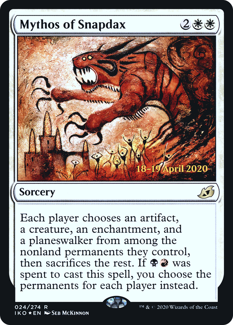 Mythos of Snapdax (PIKO-24S) - Ikoria: Lair of Behemoths Promos Foil - Premium MTG Single from Wizards of the Coast - Just $0.17! Shop now at Game Crave Tournament Store