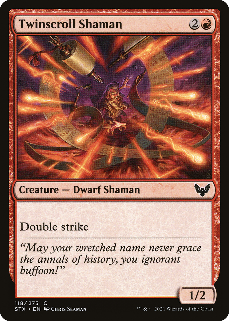 Twinscroll Shaman (STX-118) - Strixhaven: School of Mages Foil - Premium MTG Single from Wizards of the Coast - Just $0.21! Shop now at Game Crave Tournament Store