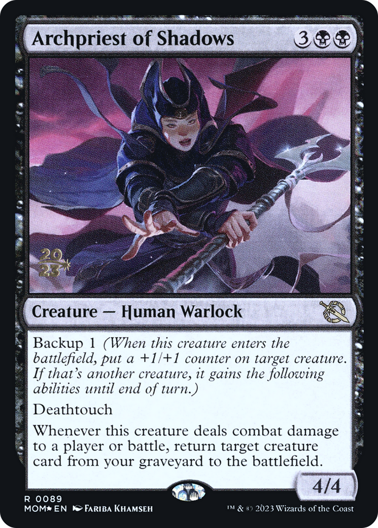 Archpriest of Shadows (PMOM-89S) - March of the Machine Promos Foil - Premium MTG Single from Wizards of the Coast - Just $0.28! Shop now at Game Crave Tournament Store