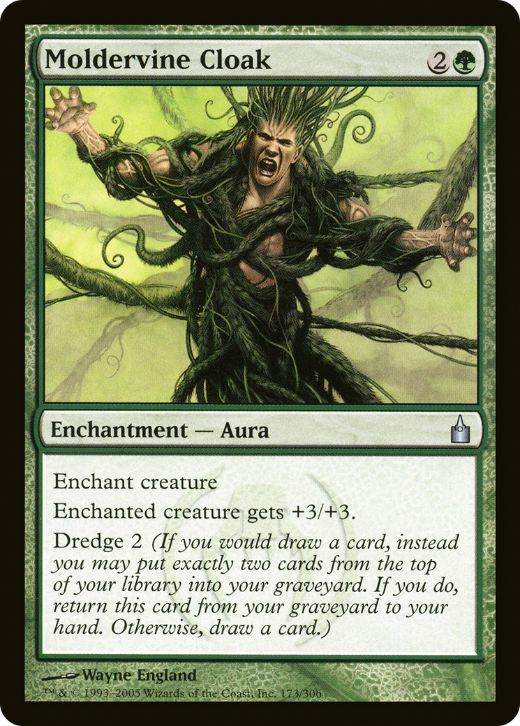 Moldervine Cloak (RAV-173) - Ravnica: City of Guilds Foil - Premium MTG Single from Wizards of the Coast - Just $0.40! Shop now at Game Crave Tournament Store