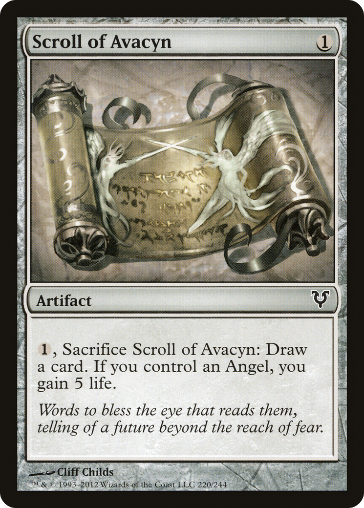 Scroll of Avacyn (AVR-220) - Avacyn Restored - Premium MTG Single from Wizards of the Coast - Just $0.25! Shop now at Game Crave Tournament Store