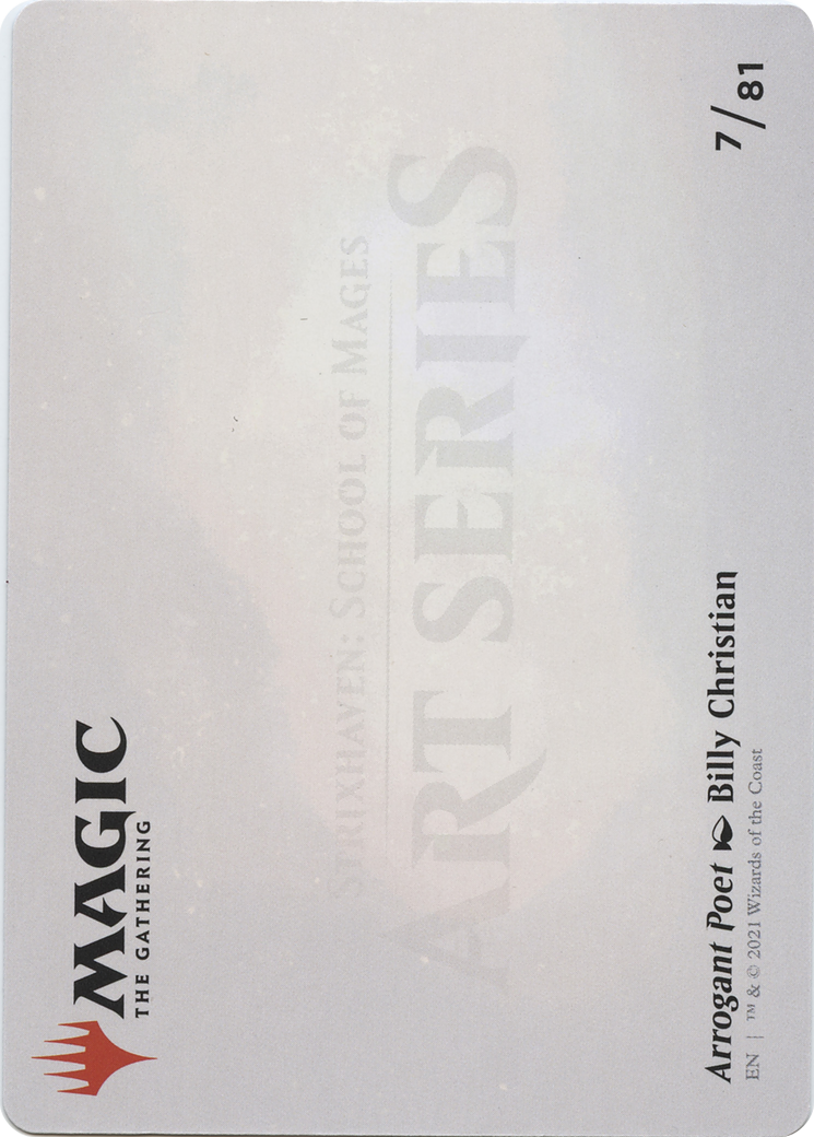 Arrogant Poet // Arrogant Poet (ASTX-007) - Strixhaven Art Series (Borderless) - Premium MTG Single from Wizards of the Coast - Just $0! Shop now at Game Crave Tournament Store