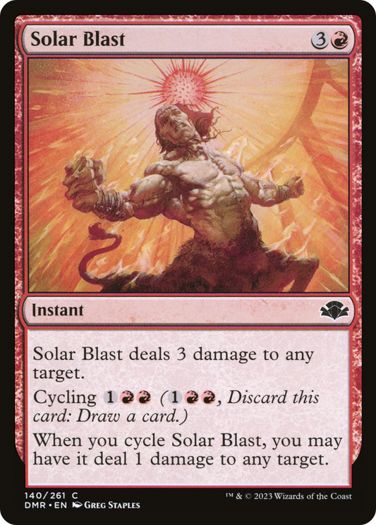 Solar Blast (DMR-140) - Dominaria Remastered - Premium MTG Single from Wizards of the Coast - Just $0.08! Shop now at Game Crave Tournament Store