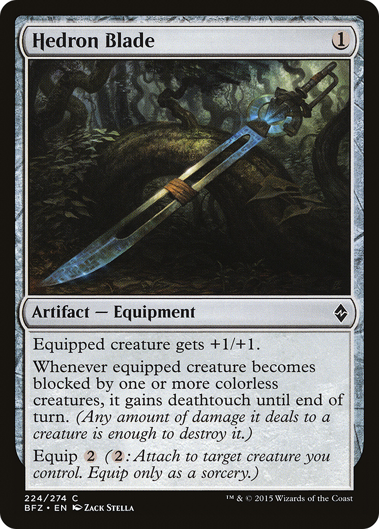 Hedron Blade (BFZ-224) - Battle for Zendikar Foil - Premium MTG Single from Wizards of the Coast - Just $0.25! Shop now at Game Crave Tournament Store