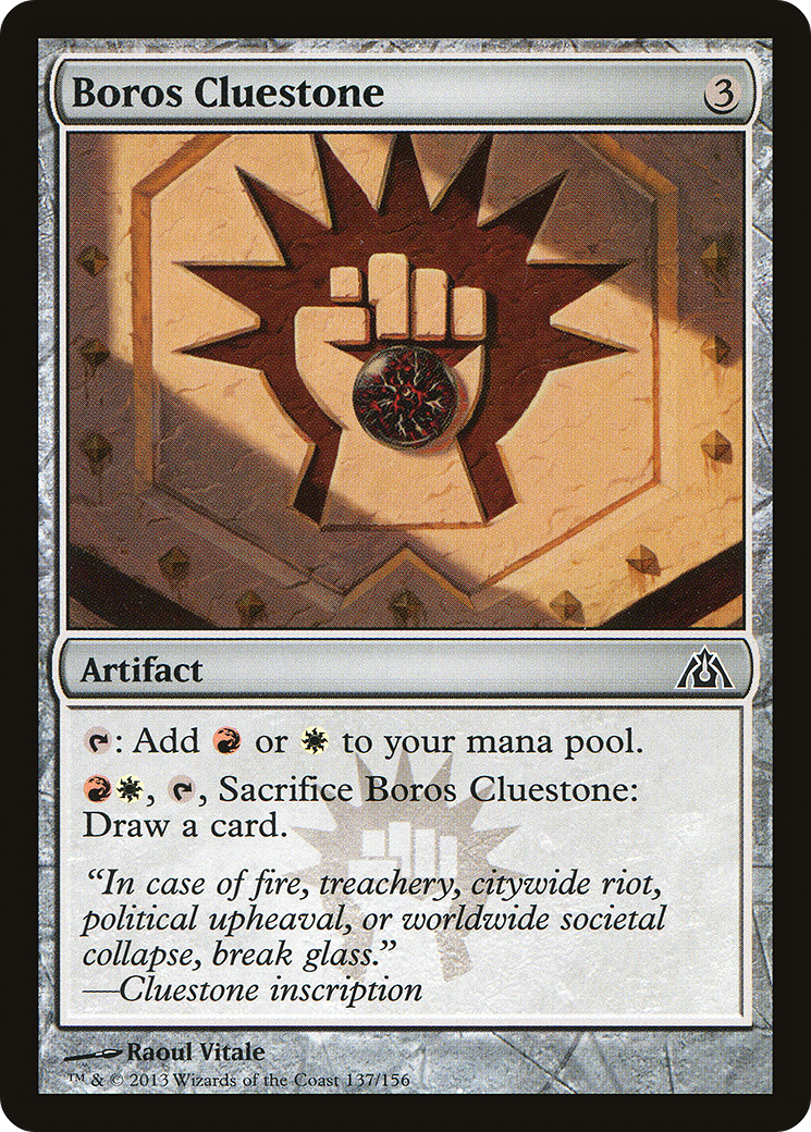 Boros Cluestone (DGM-137) - Dragon's Maze Foil - Premium MTG Single from Wizards of the Coast - Just $0.36! Shop now at Game Crave Tournament Store