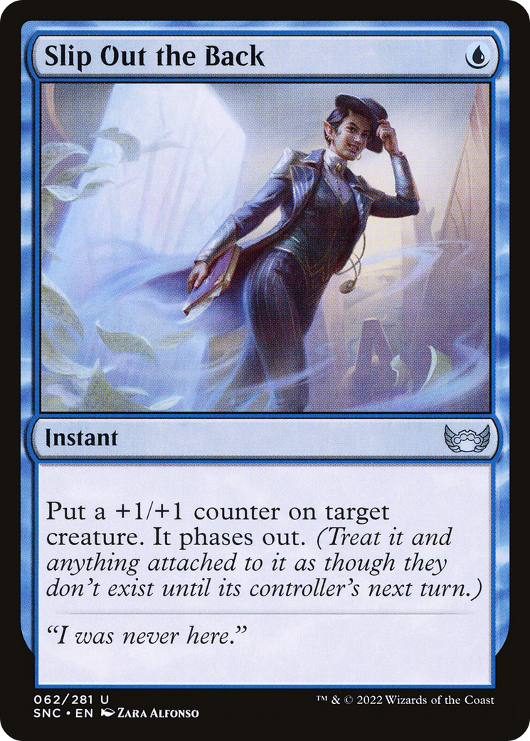 Slip Out the Back (SNC-062) - Streets of New Capenna Foil - Premium MTG Single from Wizards of the Coast - Just $0.90! Shop now at Game Crave Tournament Store