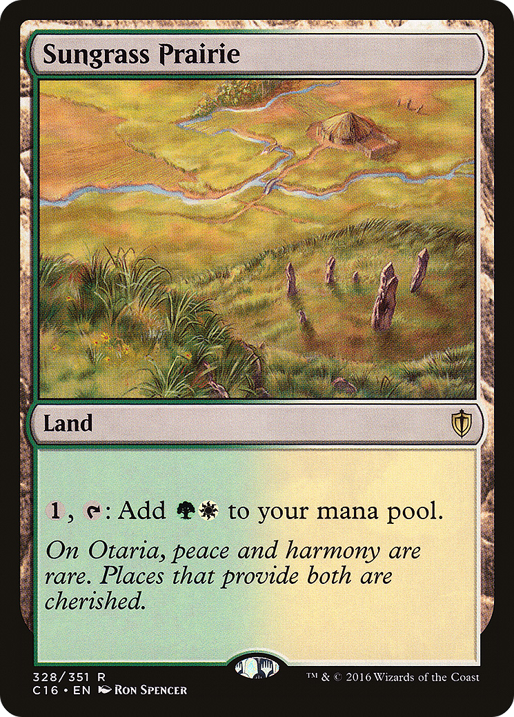 Sungrass Prairie (C16-328) - Commander 2016 - Premium MTG Single from Wizards of the Coast - Just $0.27! Shop now at Game Crave Tournament Store