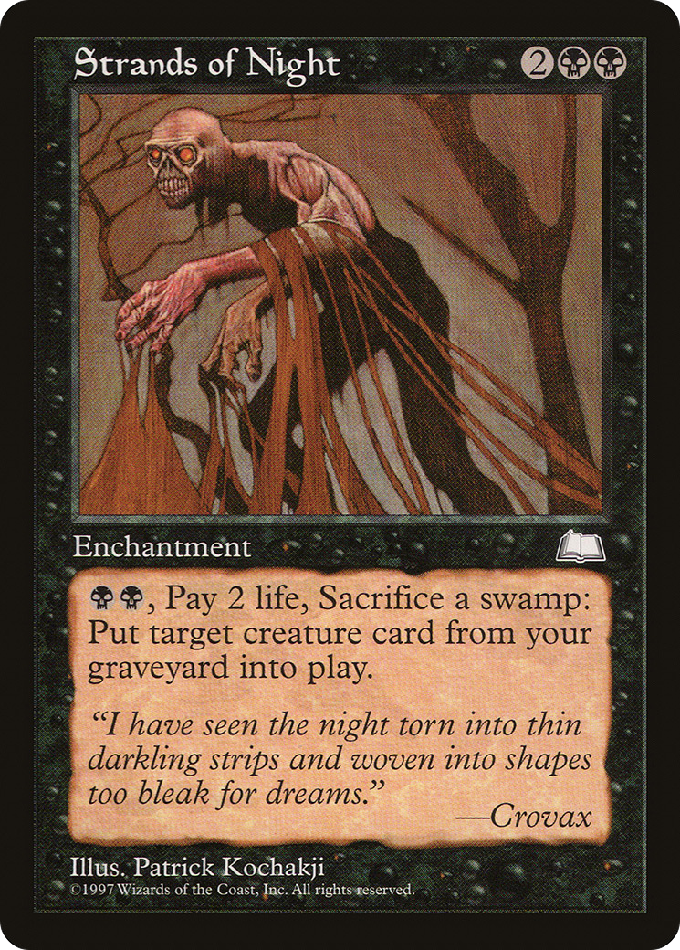 Strands of Night (WTH-082) - Weatherlight - Premium MTG Single from Wizards of the Coast - Just $0.25! Shop now at Game Crave Tournament Store