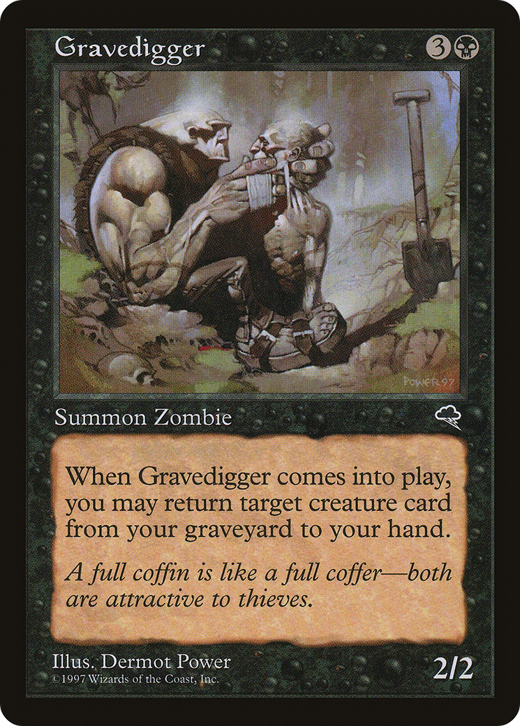 Gravedigger (TMP-137) - Tempest - Premium MTG Single from Wizards of the Coast - Just $0.25! Shop now at Game Crave Tournament Store
