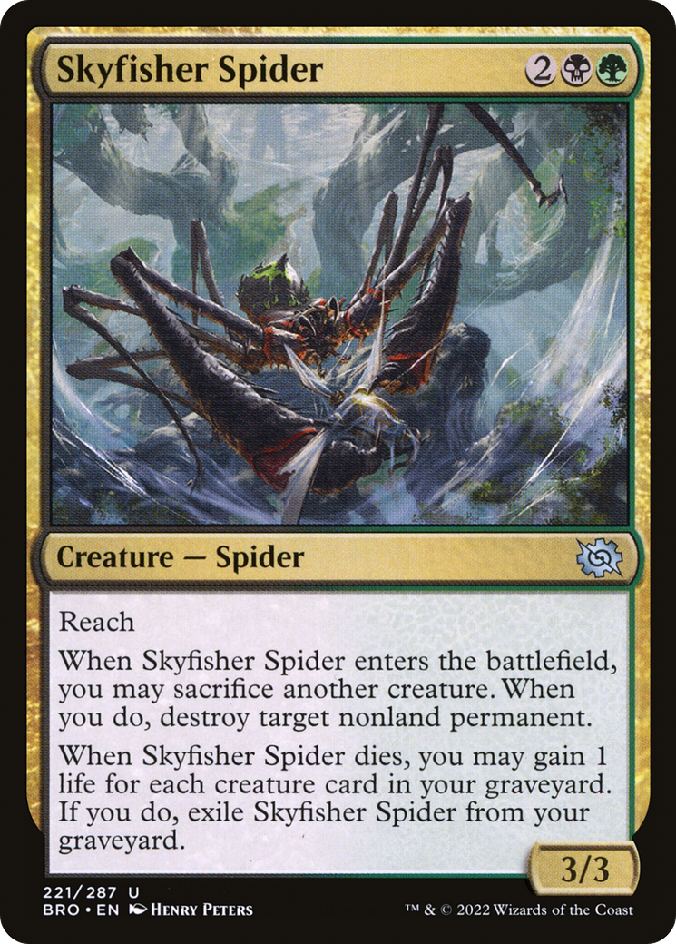 Skyfisher Spider (BRO-221) - The Brothers' War - Premium MTG Single from Wizards of the Coast - Just $0.08! Shop now at Game Crave Tournament Store