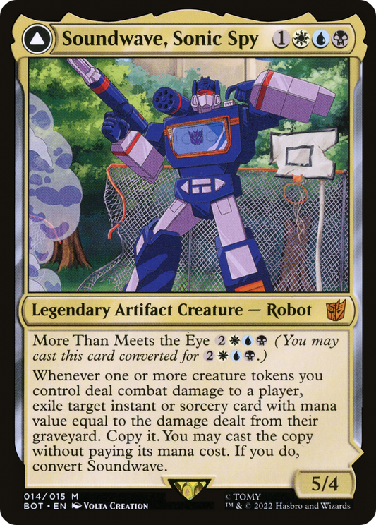 Soundwave, Sonic Spy // Soundwave, Superior Captain (BOT-014) - Transformers: (convertdfc) - Premium MTG Single from Wizards of the Coast - Just $0.27! Shop now at Game Crave Tournament Store