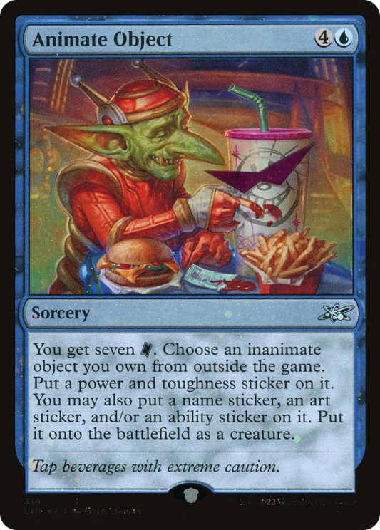Animate Object (UNF-319) - Unfinity Foil - Premium MTG Single from Wizards of the Coast - Just $0.08! Shop now at Game Crave Tournament Store