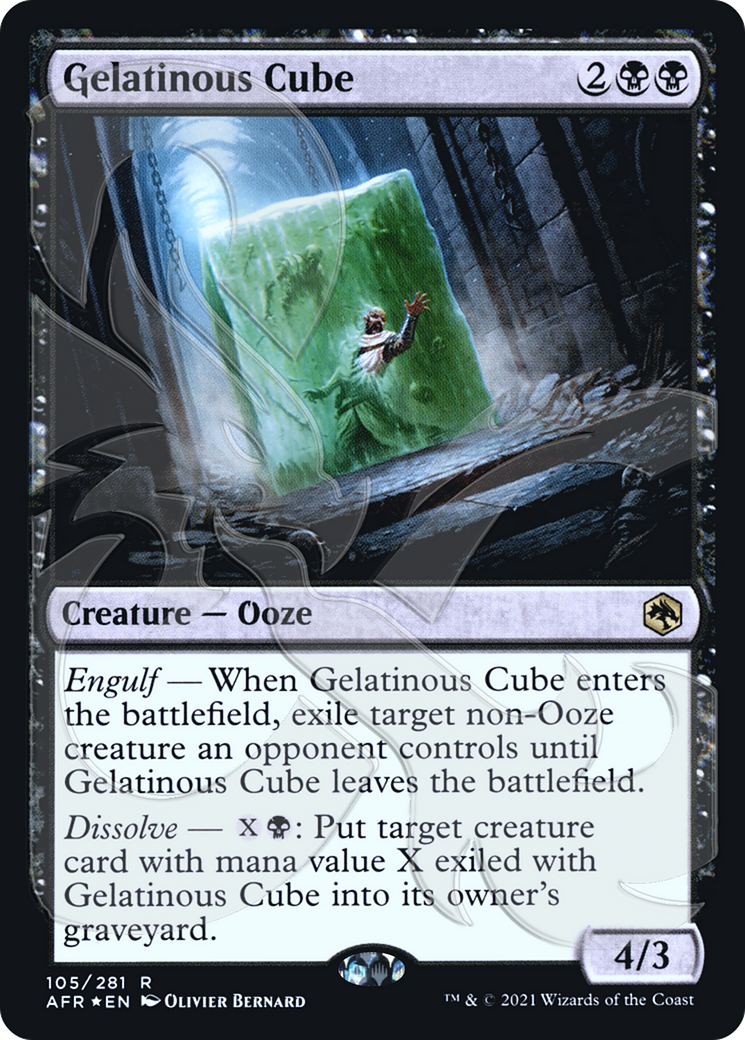 Gelatinous Cube (PAFR-105A) - Adventures in the Forgotten Realms Promos Foil - Premium MTG Single from Wizards of the Coast - Just $5.66! Shop now at Game Crave Tournament Store