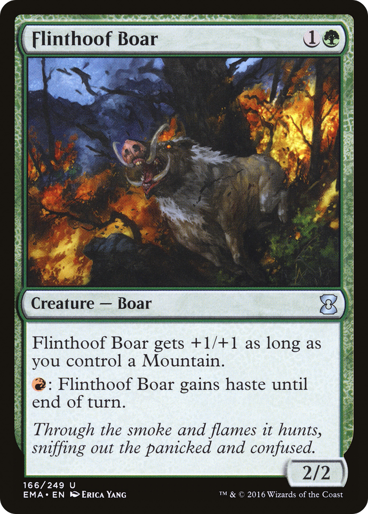 Flinthoof Boar (EMA-166) - Eternal Masters Foil - Premium MTG Single from Wizards of the Coast - Just $0.08! Shop now at Game Crave Tournament Store