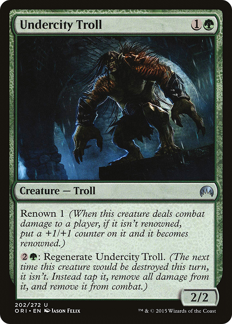 Undercity Troll (ORI-202) - Magic Origins - Premium MTG Single from Wizards of the Coast - Just $0.08! Shop now at Game Crave Tournament Store