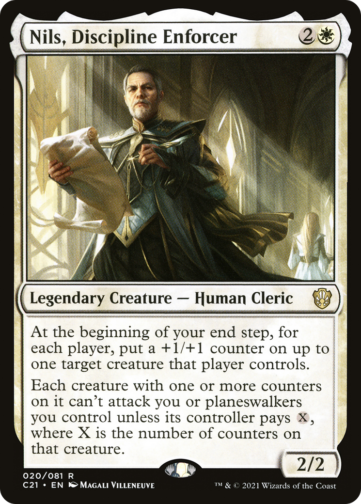 Nils, Discipline Enforcer (C21-020) - Commander 2021 - Premium MTG Single from Wizards of the Coast - Just $1.02! Shop now at Game Crave Tournament Store