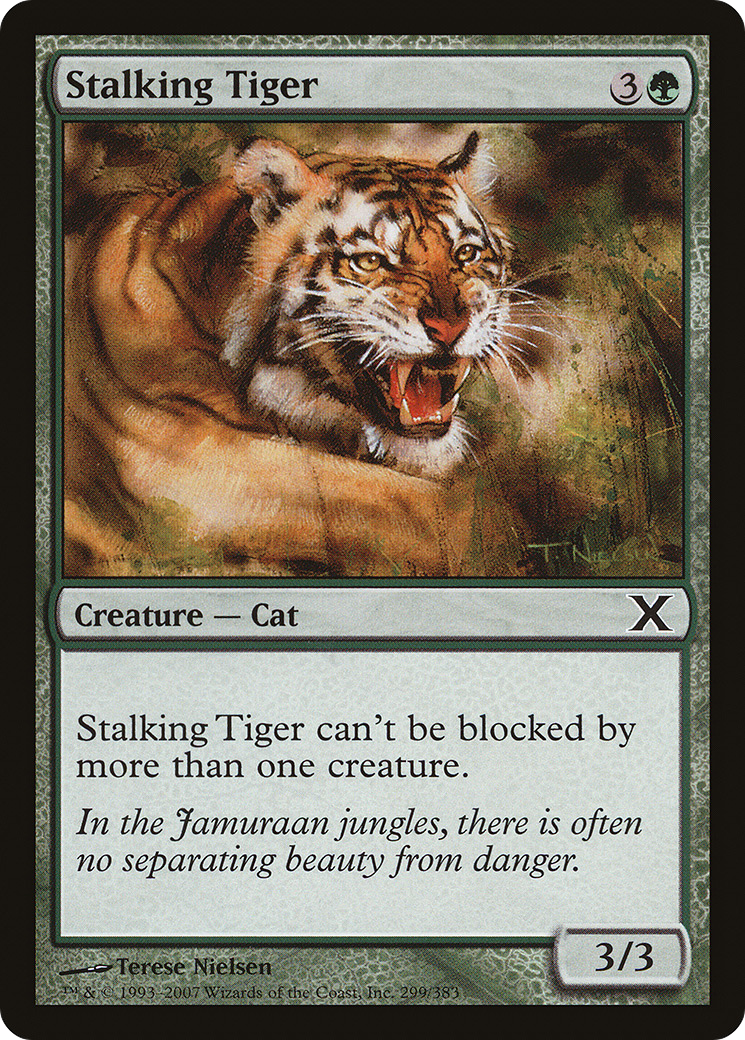 Stalking Tiger (10E-299) - Tenth Edition - Premium MTG Single from Wizards of the Coast - Just $0.08! Shop now at Game Crave Tournament Store