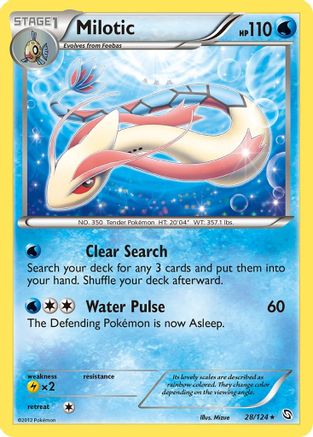 Milotic 28/124 - Dragons Exalted Holofoil - Premium Pokemon Single from Nintendo - Just $1.14! Shop now at Game Crave Tournament Store