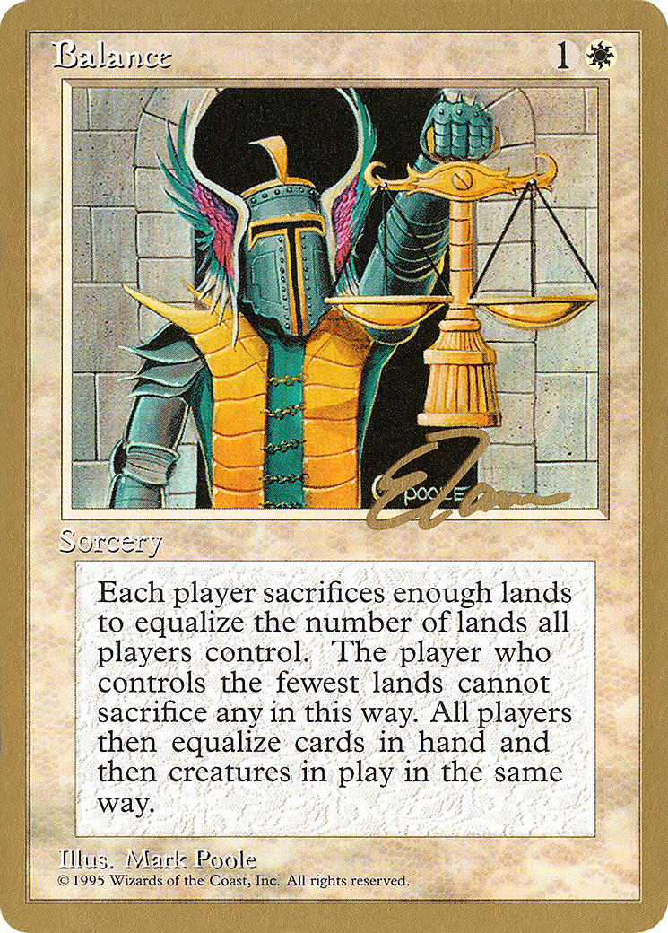 Balance (PTC-ET6) - Pro Tour Collector Set - Premium MTG Single from Wizards of the Coast - Just $0.59! Shop now at Game Crave Tournament Store