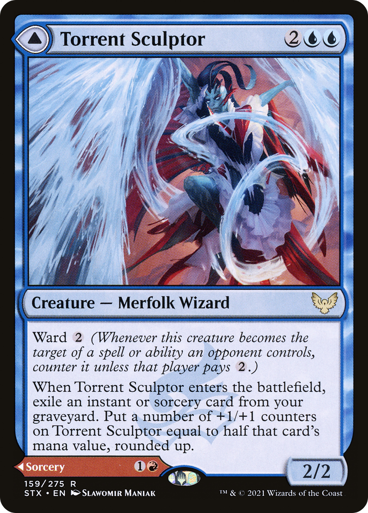Torrent Sculptor // Flamethrower Sonata (STX-159) - Strixhaven: School of Mages Foil - Premium MTG Single from Wizards of the Coast - Just $0.08! Shop now at Game Crave Tournament Store