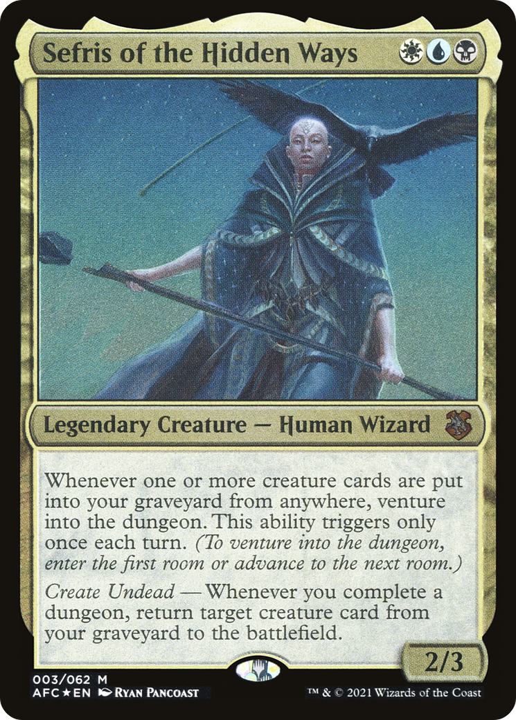 Sefris of the Hidden Ways (OAFC-003) - Forgotten Realms Commander Display Commanders Etched Foil - Premium MTG Single from Wizards of the Coast - Just $0.25! Shop now at Game Crave Tournament Store