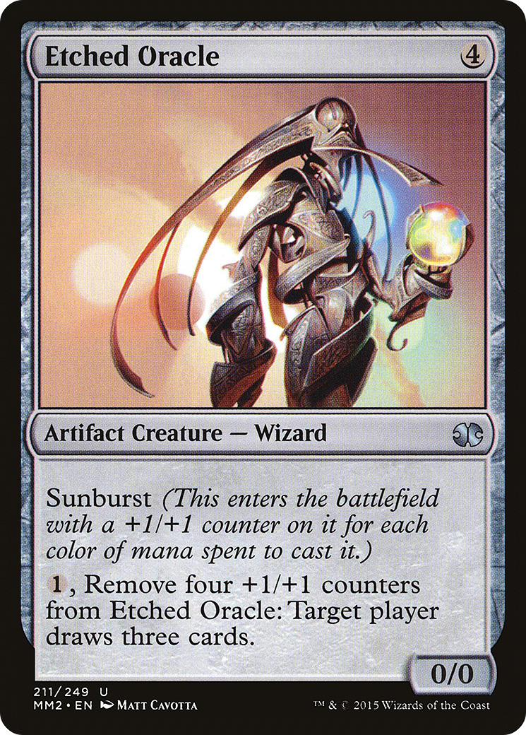 Etched Oracle (MM2-211) - Modern Masters 2015 Foil - Premium MTG Single from Wizards of the Coast - Just $0.08! Shop now at Game Crave Tournament Store