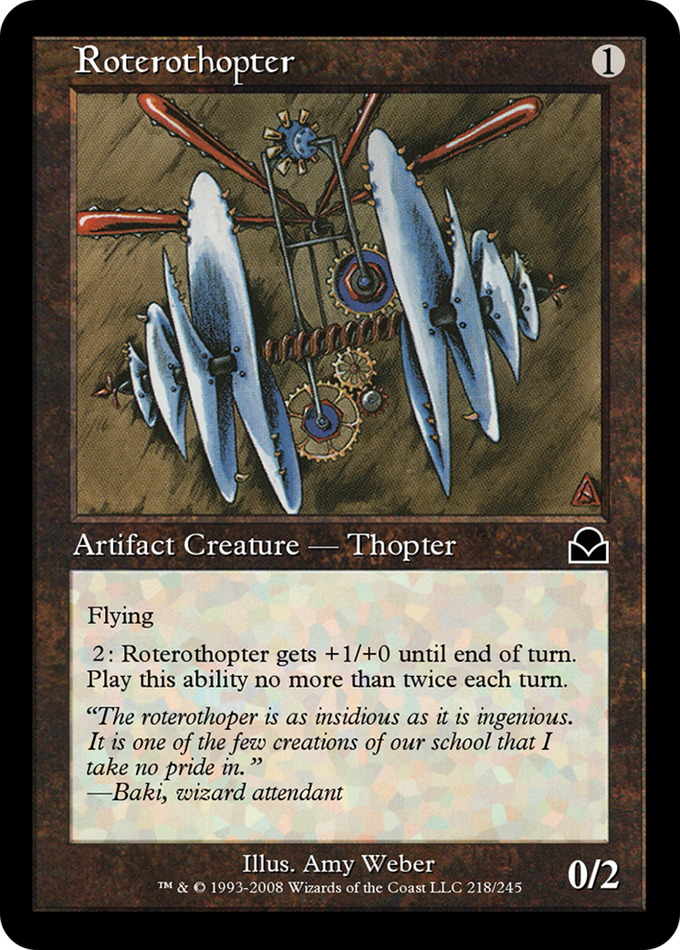 Roterothopter (ME2-218) - Masters Edition II - Premium MTG Single from Wizards of the Coast - Just $0! Shop now at Game Crave Tournament Store