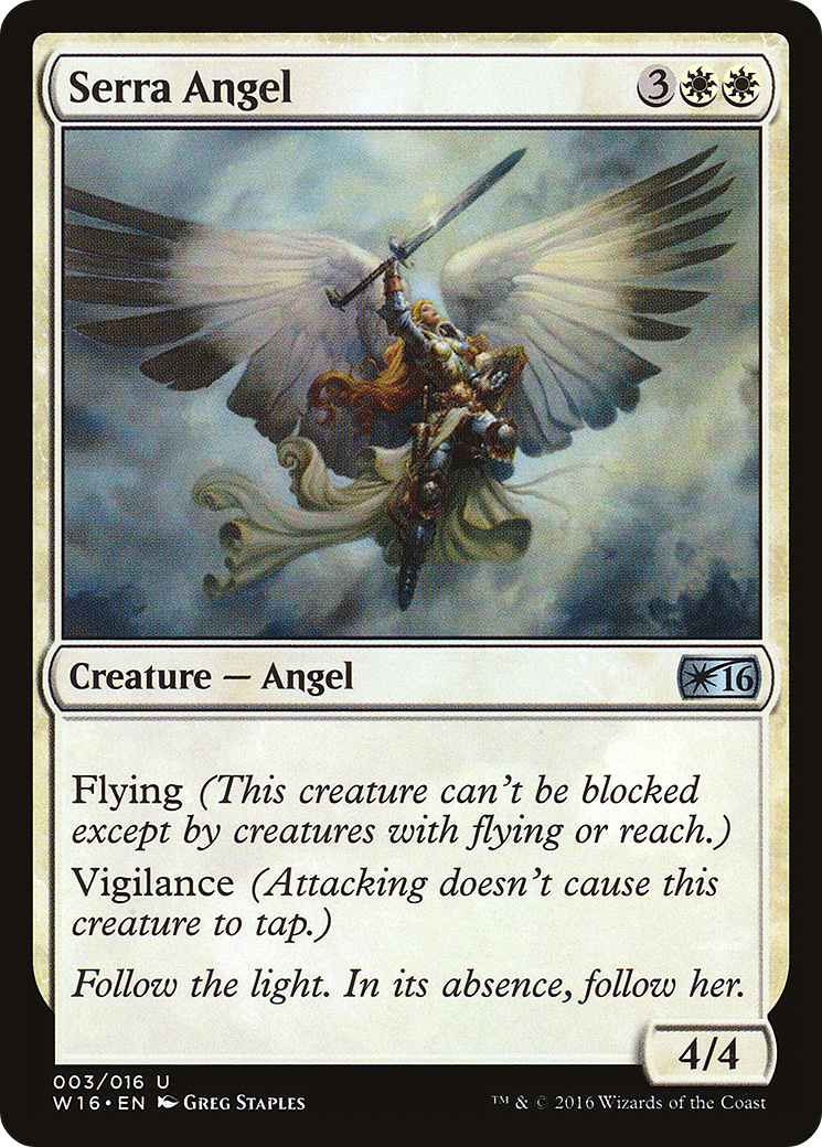 Serra Angel (W16-003) - Welcome Deck 2016 - Premium MTG Single from Wizards of the Coast - Just $0.08! Shop now at Game Crave Tournament Store