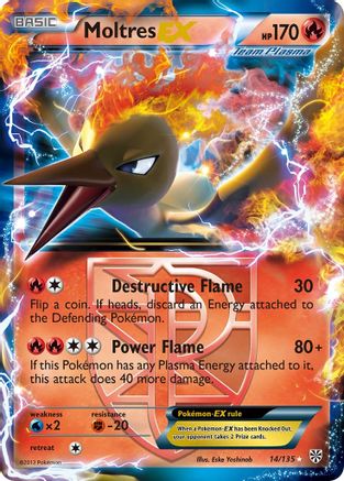 Moltres-EX 14/135 - Plasma Storm Holofoil - Premium Pokemon Single from Nintendo - Just $4.03! Shop now at Game Crave Tournament Store