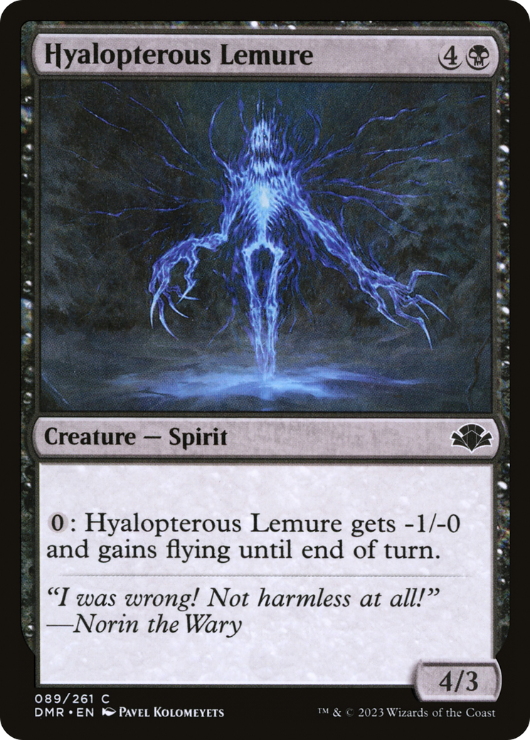 Hyalopterous Lemure (DMR-089) - Dominaria Remastered - Premium MTG Single from Wizards of the Coast - Just $0.25! Shop now at Game Crave Tournament Store