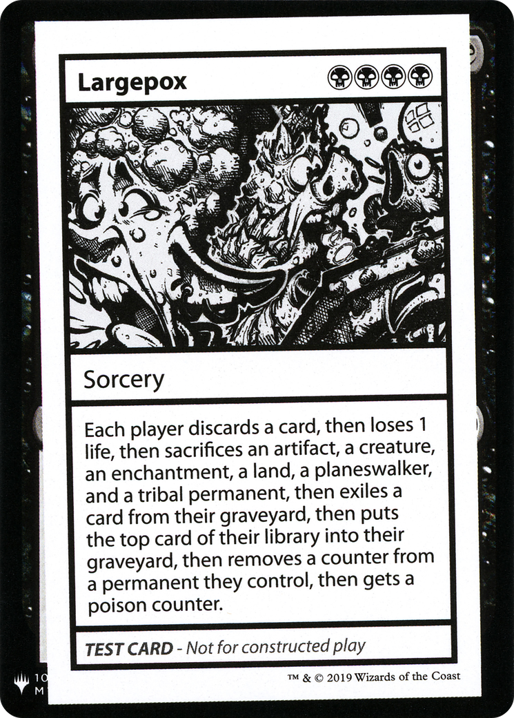 Largepox (CMB1-044) - Mystery Booster Playtest Cards 2019 - Premium MTG Single from Wizards of the Coast - Just $0.26! Shop now at Game Crave Tournament Store