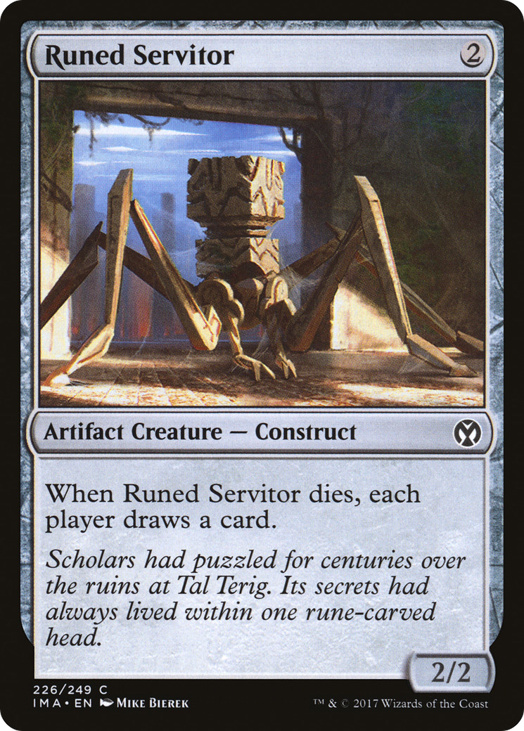 Runed Servitor (IMA-226) - Iconic Masters Foil - Premium MTG Single from Wizards of the Coast - Just $0.25! Shop now at Game Crave Tournament Store