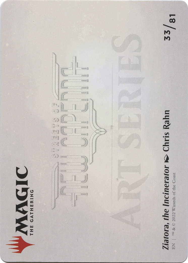 Ziatora, the Incinerator // Ziatora, the Incinerator (ASNC-033) - New Capenna Art Series (Borderless) Foil - Premium MTG Single from Wizards of the Coast - Just $0! Shop now at Game Crave Tournament Store