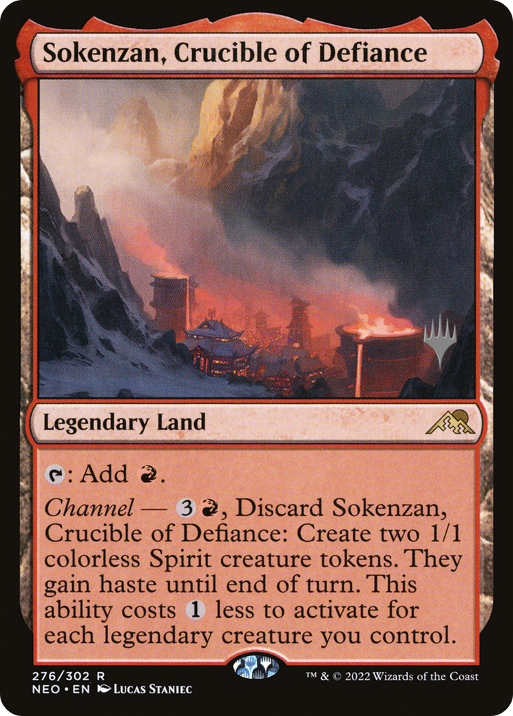 Sokenzan, Crucible of Defiance (PNEO-276P) - Kamigawa: Neon Dynasty Promos - Premium MTG Single from Wizards of the Coast - Just $0.54! Shop now at Game Crave Tournament Store