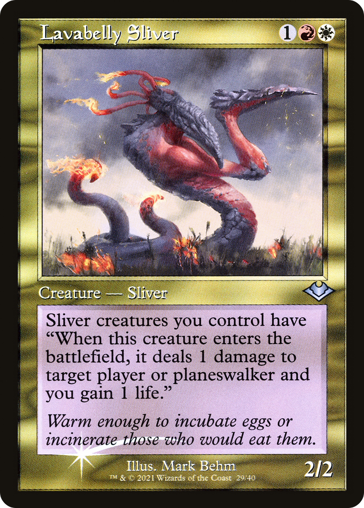 Lavabelly Sliver (H1R-029) - Modern Horizons 1 Timeshifts Foil - Premium MTG Single from Wizards of the Coast - Just $0.10! Shop now at Game Crave Tournament Store
