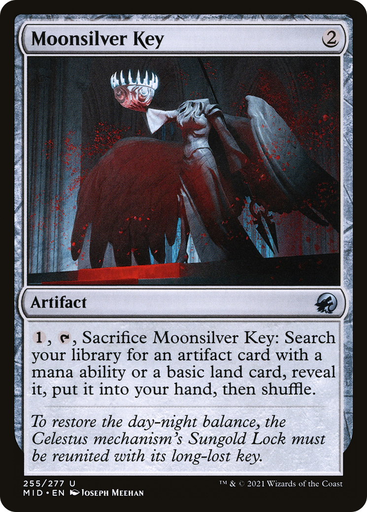 Moonsilver Key (MID-255) - Innistrad: Midnight Hunt Foil - Premium MTG Single from Wizards of the Coast - Just $1.04! Shop now at Game Crave Tournament Store