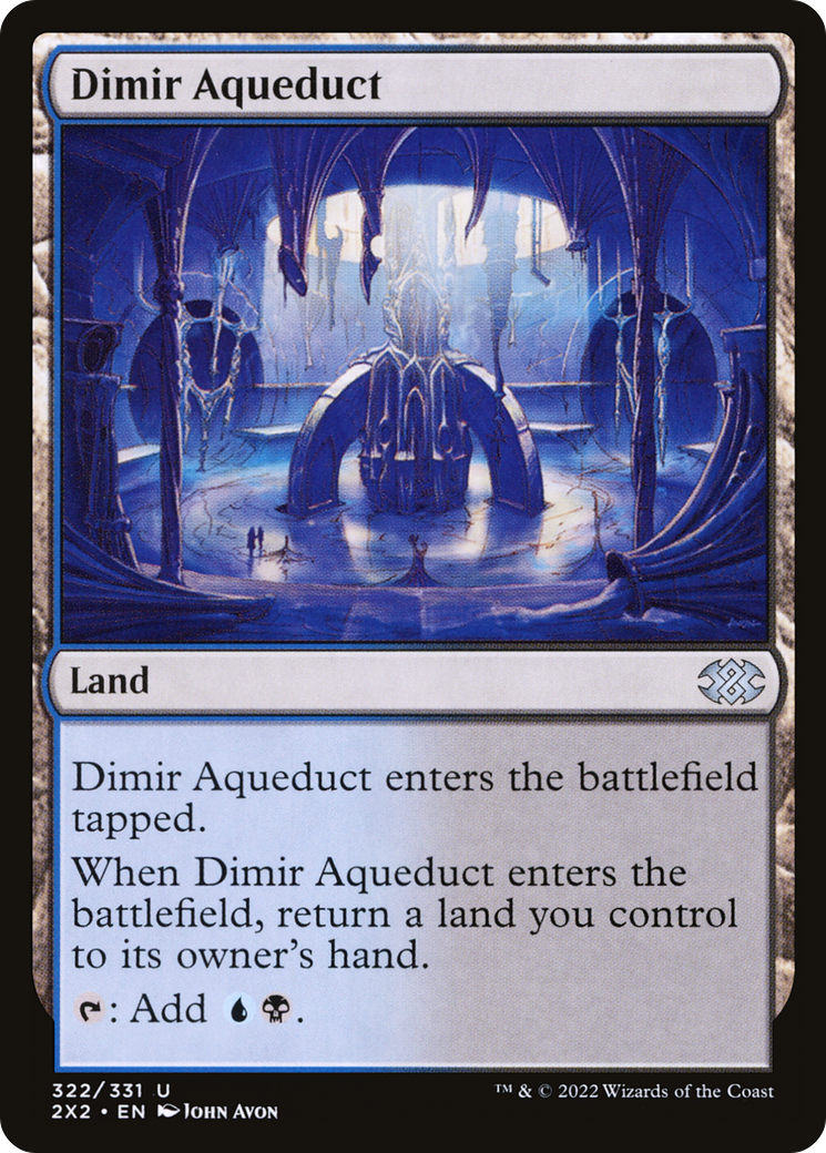 Dimir Aqueduct (2X2-322) - Double Masters 2022 - Premium MTG Single from Wizards of the Coast - Just $0.25! Shop now at Game Crave Tournament Store