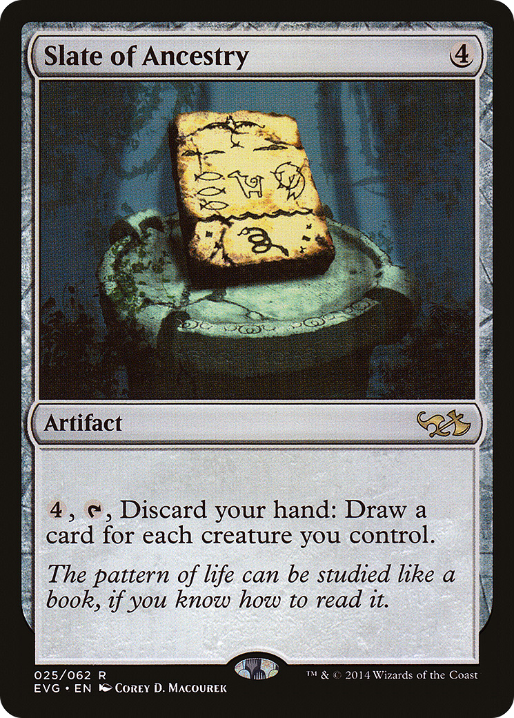 Slate of Ancestry (EVG-025) - Duel Decks Anthology: Elves vs. Goblins - Premium MTG Single from Wizards of the Coast - Just $0.26! Shop now at Game Crave Tournament Store