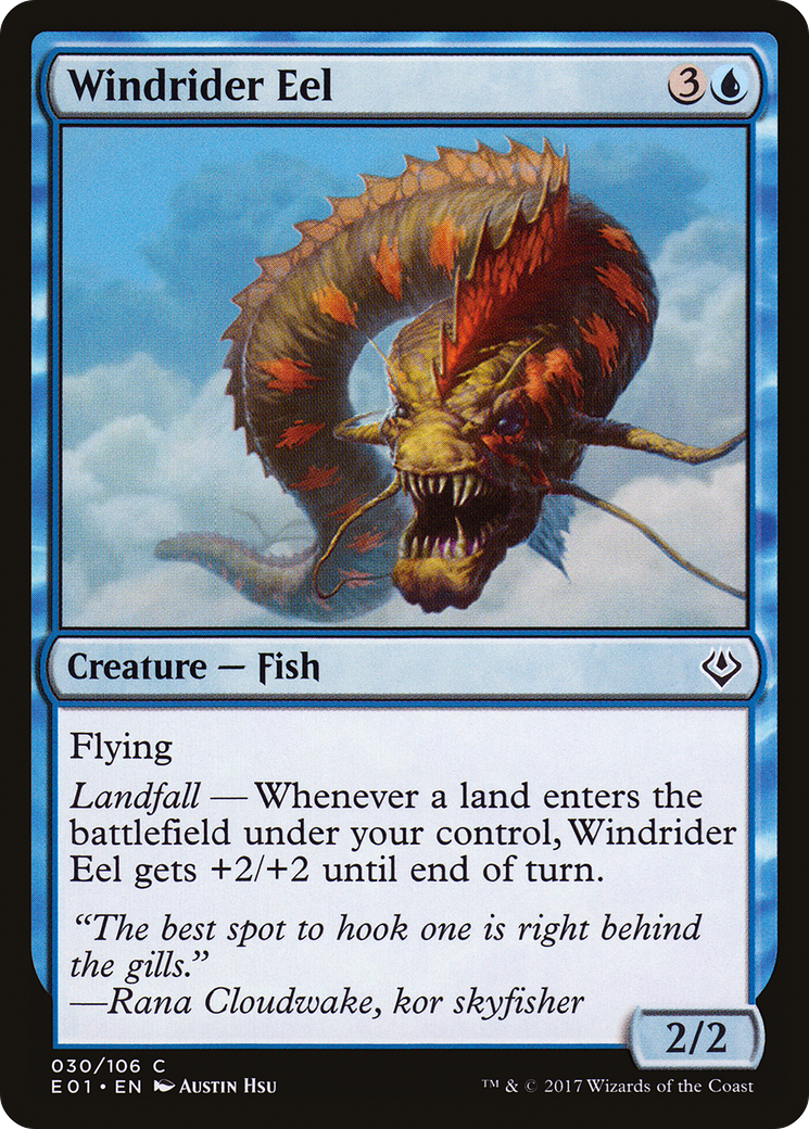 Windrider Eel (E01-030) - Archenemy: Nicol Bolas - Premium MTG Single from Wizards of the Coast - Just $0.08! Shop now at Game Crave Tournament Store