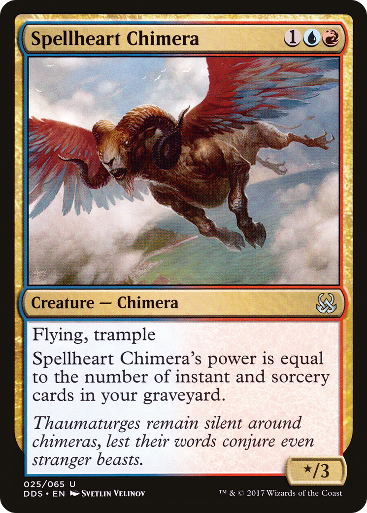 Spellheart Chimera (DDS-025) - Duel Decks: Mind vs. Might - Premium MTG Single from Wizards of the Coast - Just $0.08! Shop now at Game Crave Tournament Store