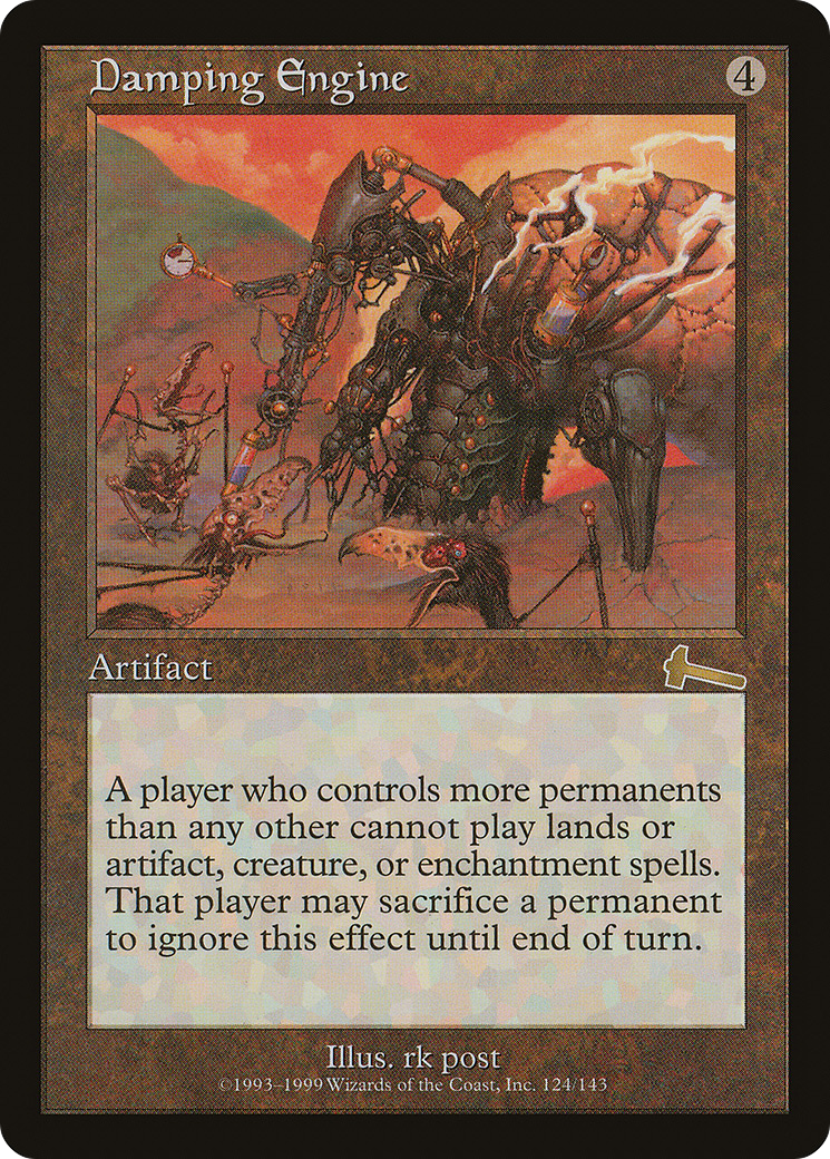 Damping Engine (ULG-124) - Urza's Legacy Foil - Premium MTG Single from Wizards of the Coast - Just $8.21! Shop now at Game Crave Tournament Store