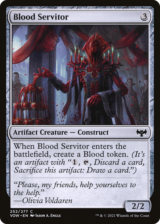 Blood Servitor (VOW-252) - Innistrad: Crimson Vow - Premium MTG Single from Wizards of the Coast - Just $0.08! Shop now at Game Crave Tournament Store